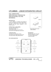 UTC UM602/A LINEAR INTEGRATED CIRCUIT
