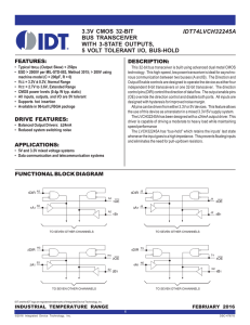 IDT74LVCH32245A 3.3V CMOS 32-BIT BUS TRANSCEIVER WITH