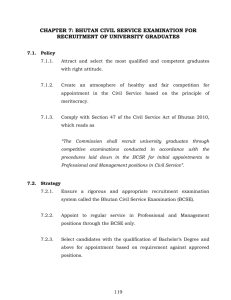 Chapter-7 - Bhutan Civil Service Examinations