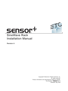 SineWave Rack Installation Manual