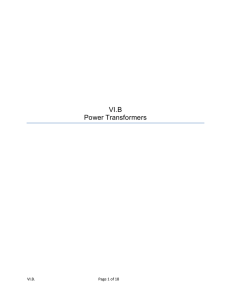 VI.B Power Transformers