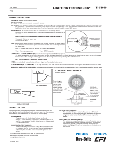 lighting terminology ti-51010