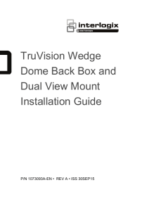 TruVision Wedge Dome Back Box and Dual View Mount