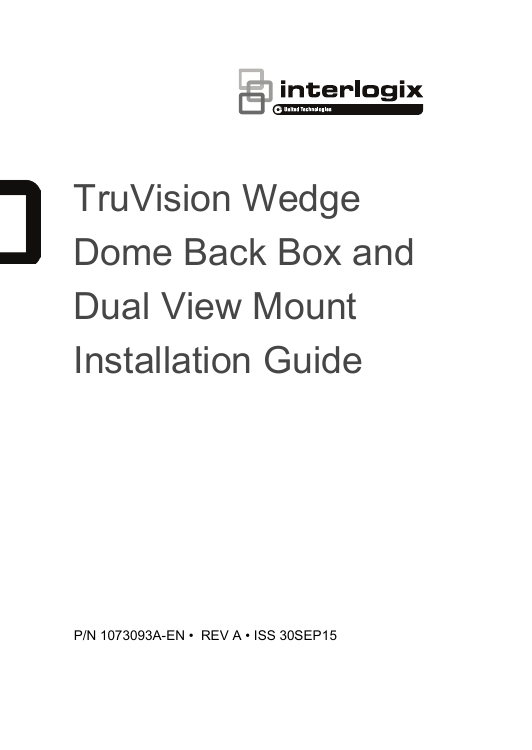 TruVision Wedge Dome Back Box And Dual View Mount