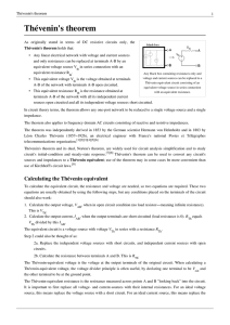 Thévenin`s theorem - IPO SCIENCE