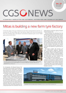 Mitas is building a new farm tyre factory