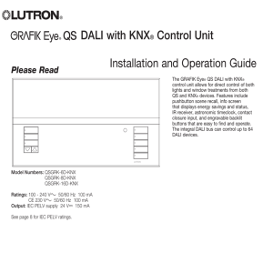 GRAFIK Eye® QS DALI with KNX