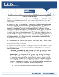 Guidelines for Using the North American Electric Reliability