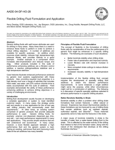 Flexible Drilling Fluid Formulation and Application