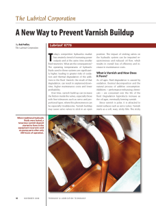 A New Way to Prevent Varnish Buildup