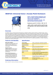 315835_10 iWAP101 Universal Zone 1 Access Point Enclosure