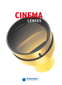 Cinema Lenses - Schneider Optics