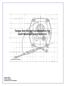 Torque Arm Design Considerations for Shaft