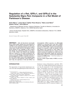 Regulation of c‐Ret, GFRα1, and GFRα2 in the substantia nigra