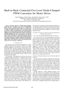 Back-to-Back Connected Five-Level Diode-Clamped