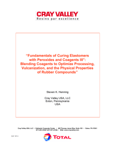 “Fundamentals of Curing Elastomers with Peroxides