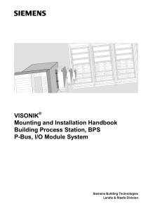 Mounting and Installations Handbook Building Process