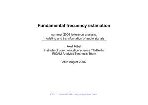 Fundamental frequency estimation