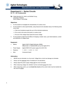 Experiment 4 — Series Circuits