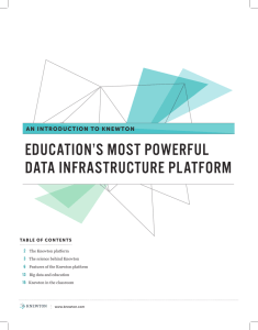 education`s most powerful data infrastructure platform