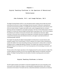 Chapter 1 Digital Teaching Platforms in the Spectrum of Educational