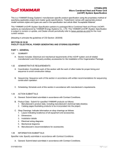 CP5WN.SPB System Spec Sheet - YANMAR America Energy Systems