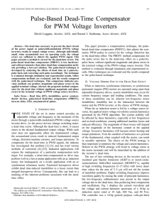 Pulse-Based Dead-Time Compensator for Pwm Voltage Inverters