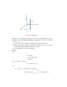 Problem 5.5 In a cylindrical coordinate system, a 2-m