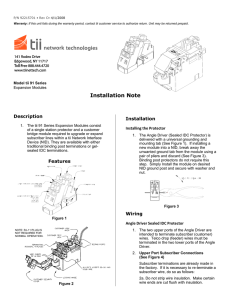 Installation Note