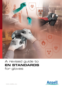 A revised guide to EN STANDARDS for gloves