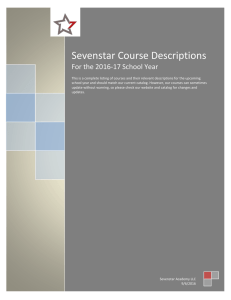 Sevenstar Course Descriptions