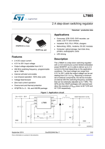 2 A step-down switching regulator