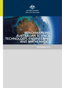 Benchmarking Australian Science, Technology, Engineering And