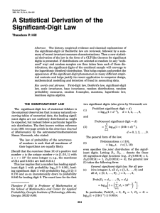 A Statistical Derivation of the Significant-Digit Law