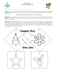 Zinc (Zn) Copper (Cu)