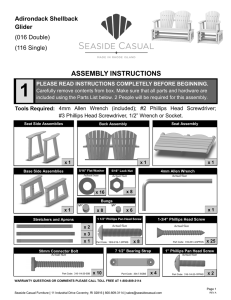 Assembly Instructions - Seaside Casual Furniture