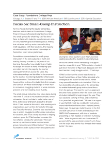 Focus on: Small-Group Instruction