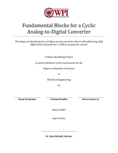 Fundamental Blocks for a Cyclic Analog-to