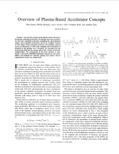 Overview of Plasma-Based Accelerator Concepts