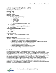 Activity 1: Light Emitting Diodes (LEDs) - TechXcite