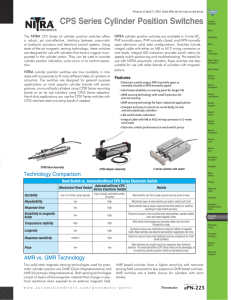 CPS Series Cylinder Position Switches