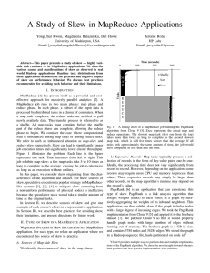 A Study of Skew in MapReduce Applications