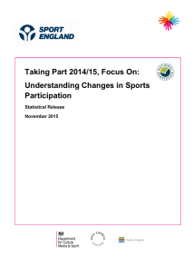 Taking Part 2014/15, Focus On: Understanding Changes in