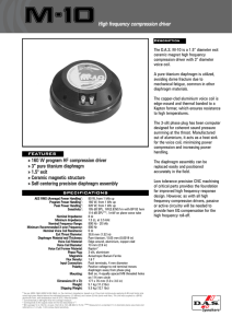 M-10High frequency compression driver