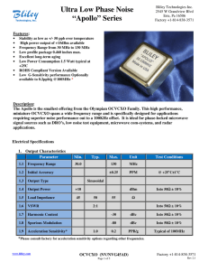 Ultra Low Phase Noise “Apollo” Series