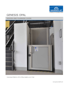 genesis opal - Garaventa Lift