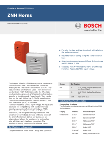 ZNH Horns - Bosch Security Systems