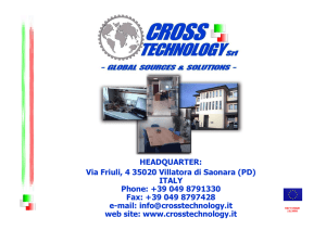 HEADQUARTER: Via Friuli, 4 35020 Villatora di Saonara (PD