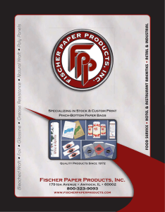 Catalog PDF - Fischer Paper Products