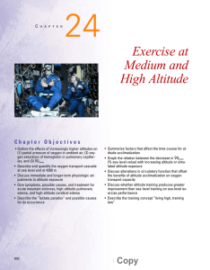 Exercise at Medium and High Altitude
